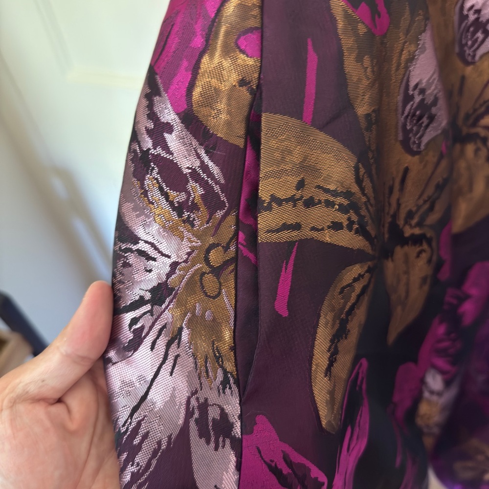 Adrianna Papell Purple Floral Maxi Dress - Picture 3 of 4